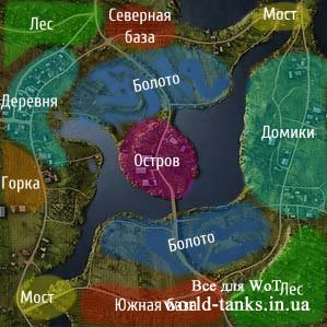 World of Tanks карта Комарин