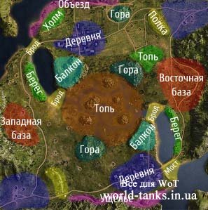 World of Tanks карта Топь